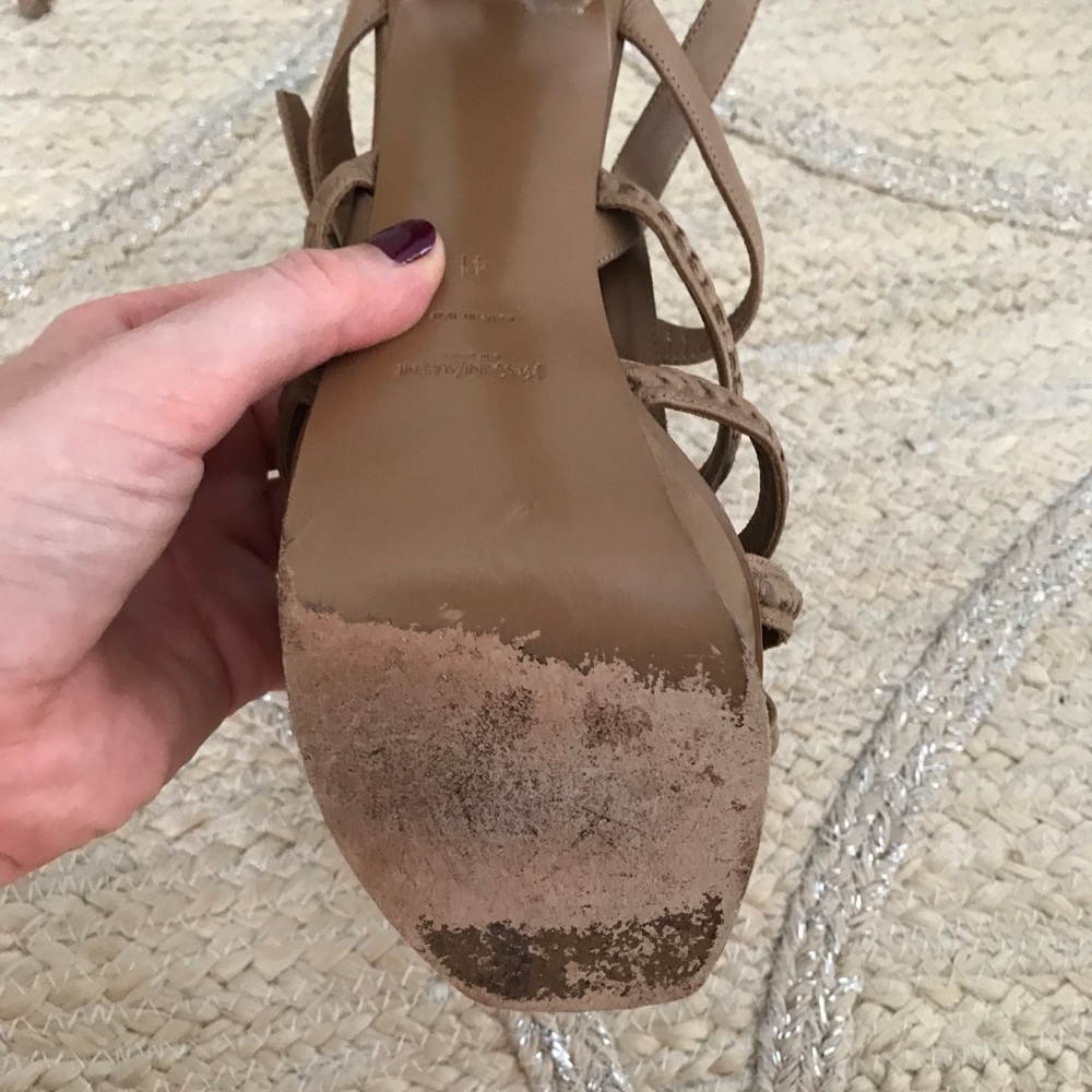 YSL Yves Hamptons Gladiator Braided Sandals - Picture 5 of 5